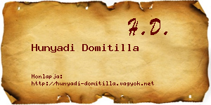 Hunyadi Domitilla névjegykártya